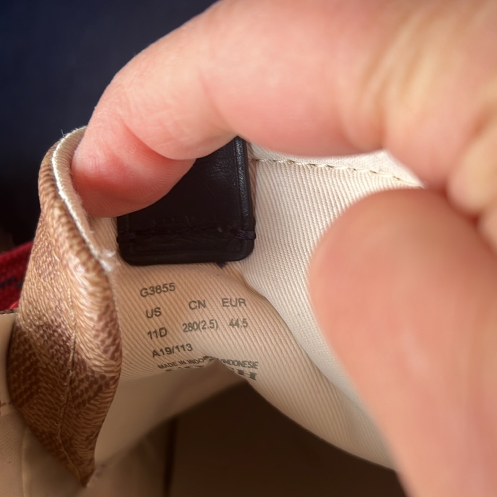 COACH men’s shoes - brown with red laces - Picture 7 of 7